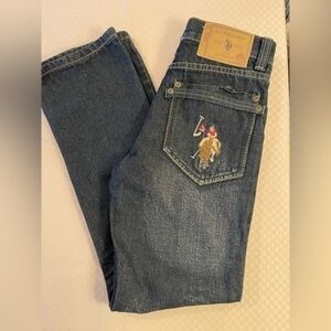 U.S. Polo Assn NWT Y2K distressed boy’s jeans 12 Slim with polo pony pocket logo